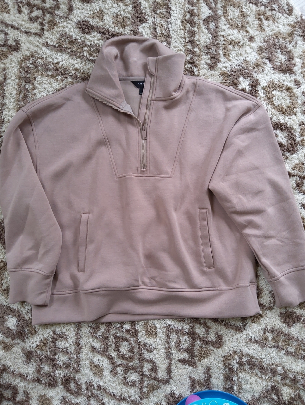 Quarter-Zip Pullover Sweater - Taupe